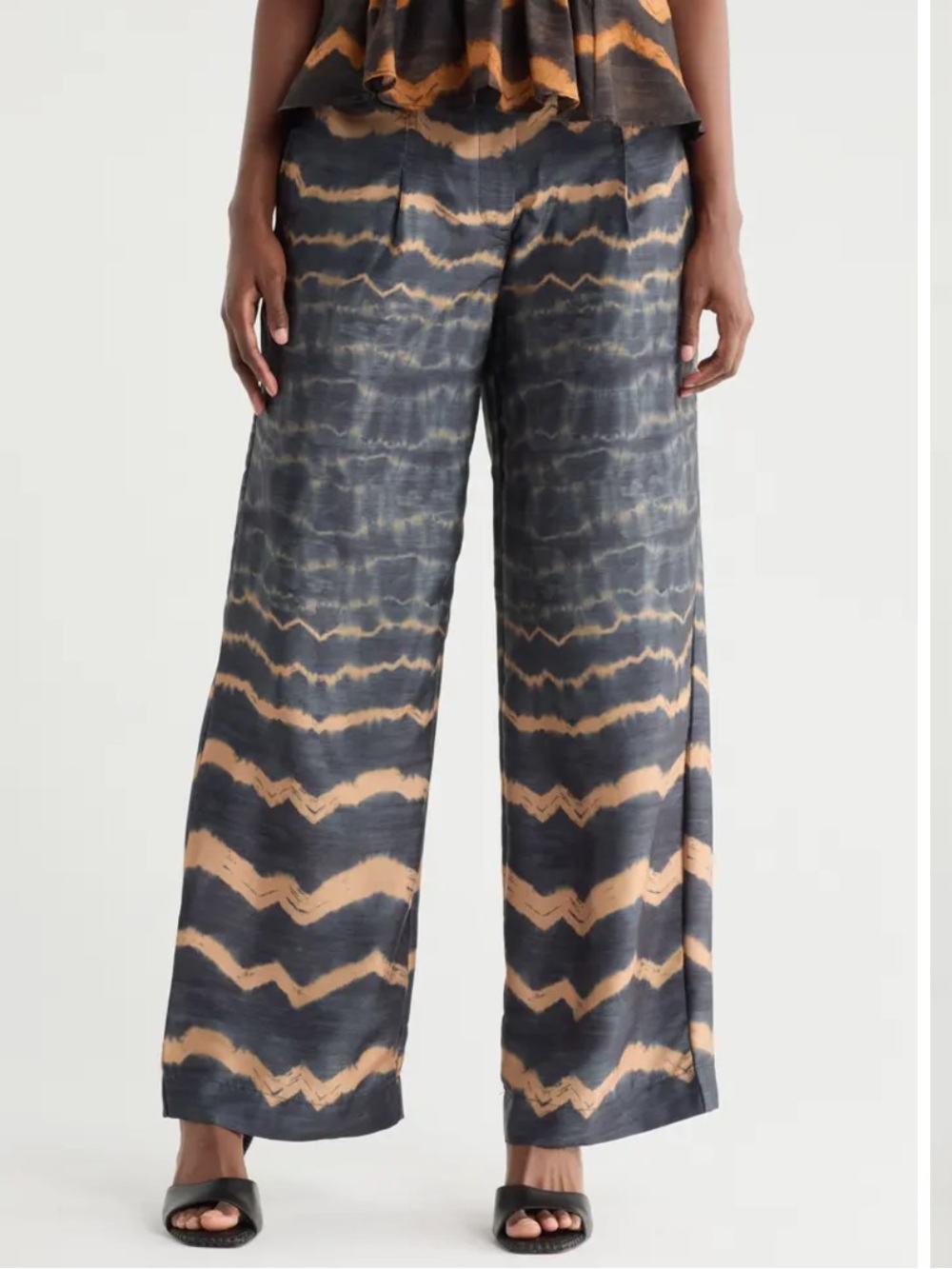 DKNY Scarf Twill Pants, Size Large